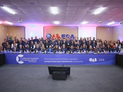 Notícia destaque: Em evento inédito, 1º Colégio de Presidentes de Comissões da OAB-MT alinha atuação estratégica conjunta